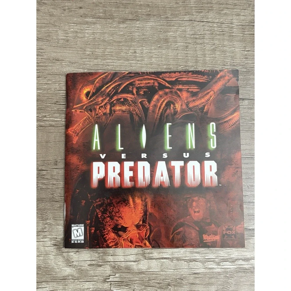 Aliens Versus‎ Predator PC Game Cover Manual Only 1999